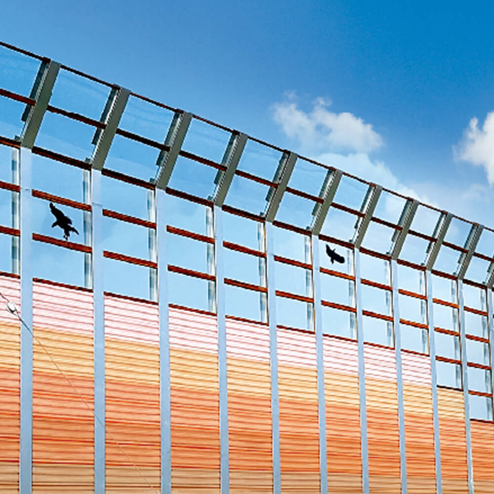 Transparent Soundproofing Wooden & Transparent mixed-type soundproof wall - DAECHANG VIỆT NAM
